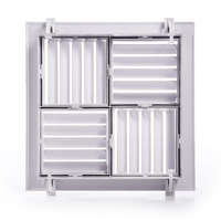 HVAC Plafond carré en plastique ABS blanc monté au plafond Diffuseur à 4 voies pour la ventilation Sortie multidirectionnelle Australie évent