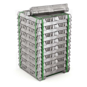Lingot d'aluminium 99.7 pour cent de haute pureté disponible pour la fusion industrielle, le retraitement et le remoulage en vrac - Product Image 1