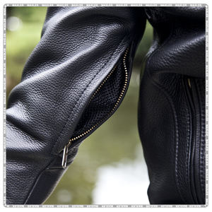 Chaqueta de moto de cuero para hombre aprobada por CE | Chaqueta de motociclista para todas las estaciones | Chaqueta de montar de cuero duradera - Product Image 5