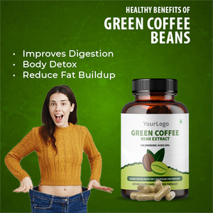 สารสกัดจากเมล็ดกาแฟเขียว50% กรด chlorogenic สำหรับการสูญเสียน้ำหนักตามธรรมชาติและเครื่องเผาผลาญไขมัน - Product Image 2