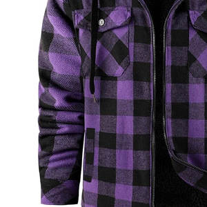 Heavyweight hommes fermeture éclair unisexe polaire pleine fermeture éclair hiver chaud décontracté Streetwear à capuche 100% coton biologique - Product Image 5