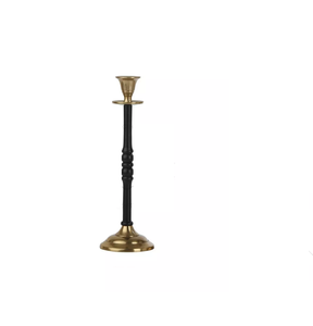 <b>Candelabra</b> Stand Wedding Candlestick <b>Black</b> Stick Tall Rustic Long Floor Gold Pillar Metal Candle Holder - Product Image 1