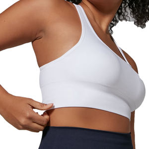 Quick Dry Sleeveless Bra Women <b>Racer</b>-Back Yoga Fitness Wear Crop <b>Tops</b> Compression <b>Racer</b>-Back Bra <b>Tops</b> Ladies - Product Image 4