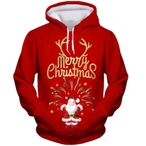 2025 moda hombres mujeres cuerpo completo impresión Navidad Sudadera con capucha 100 poliéster de gran tamaño 3D sublimación Navidad sudaderas con capucha - Product Image 5