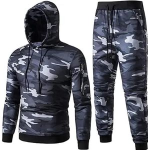 Custom Logo Blank Plain Hoodie With <b>Trousers</b> Sublimations Cotton Tracksuit Men Casual Pullover Fleece Two Piece <b>Sets</b> Clothing - Product Image 6