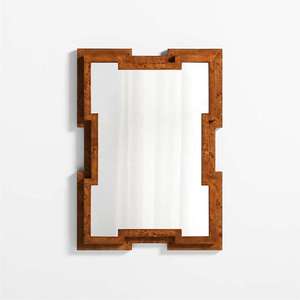 Grand miroir mural en bois avec cadre de meilleure qualité et excellente résine Nouveau design pour la décoration de la salle de bain Décoration intérieure de l'Inde - Product Image 1
