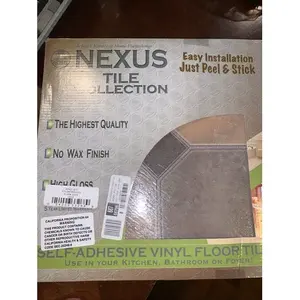 Nexus 12x12 Carreaux de sol en vinyle ardoise rustique pelable et collable 20 carreaux par boîte FTVGM32620 - Product Image 1