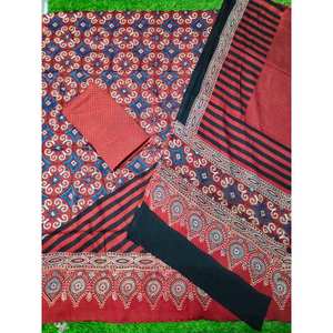 ผ้าไหมโมดอลพิมพ์ลายด้วยมือแบบอาจรัก ดีไซน์ใหม่สำหรับตัดเย็บชุดผู้หญิง - Product Image 2