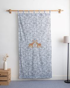 Nouvel arrivage : Ensemble de rideaux en coton imprimé floral à la main pour la maison, la porte et la fenêtre - Product Image 4