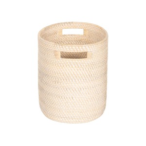 Cesta ovalada de ratán para artículos del hogar, cesta de almacenamiento hecha a mano, venta al por mayor, ecológica, hecha en Vietnam - Product Image 3