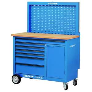 Banco de Trabajo Móvil Grande Gedore con 7 Cajones, Gabinete de Herramientas Premium - Product Image 2