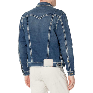 <b>Custom</b> Men Fashion <b>Denim</b> <b>Jacket</b> for Men High Quality Jean <b>Jacket</b> Oem Casual Streetwear Cotton <b>Denim</b> <b>Jacket</b> - Product Image 2