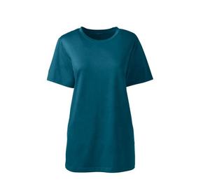 Camiseta de Cuello Redondo para Mujer, Personalizada, Informal, de Manga Corta, Antiencogimiento, Antibolitas, de Secado Rápido, Transpirable, Económica, Sostenible, Negra - Product Image 4