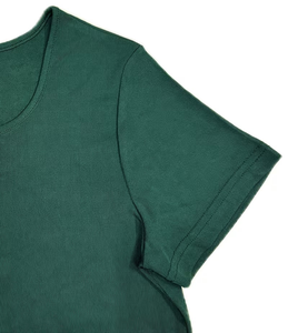 T-shirts athlétiques grande taille pour femmes, extensible et résistant, manches courtes, col rond, couleur unie, toutes saisons, avec bouton - Product Image 4