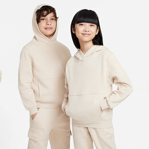 Sudadera con Capucha Personalizada Bordada para Bebés, Niños y Niñas, Color Sólido, Estilo Casual de Algodón para Primavera y Otoño, con Logotipo Personalizado - Product Image 1