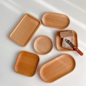 Ensemble de plats en bois durables pour le dîner servant des assiettes en bois naturel de la meilleure qualité - Product Image 1