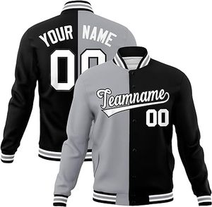 Chaqueta Varsity de Béisbol Reversible de Poliéster 100% con Logotipos Estampados en Relieve Personalizados de Alta Calidad, Tallas Grandes - Product Image 5