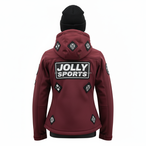 Chaqueta Softshell para mujer, tela de poliéster a prueba de viento de primera calidad, logotipo personalizado bordado, impresión de transferencia de calor, chaqueta Softshell para mujer - Product Image 2