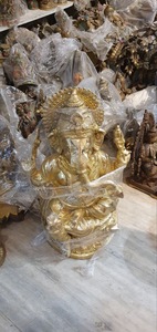 Finition antique décorative Lord Ganesh Murti Belle statue de Ganesh en laiton Mandirs et bureaux pour l'approvisionnement en gros de l'Inde - Product Image 6