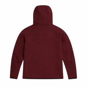 Ensemble de survêtement pour homme, veste à capuche zippée et pantalon de jogging en polaire technique, couleur marron, pour l'entraînement sportif et les activités physiques - Product Image 4