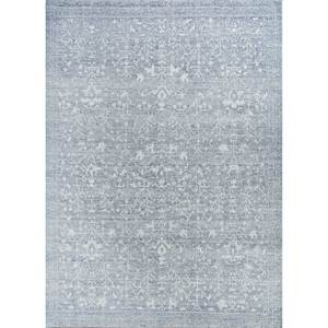 พรมขนสัตว์ถักมือ Erbe Blue รุ่น Gs-45 ลายเหรียญตรา สำหรับใช้ในบ้าน - พรมจาอีปุร์ สหรัฐอเมริกา - Product Image 1