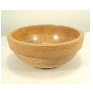 <b>Mango</b> <b>Wooden</b> Serving <b>Bowl</b> For Salad Soup Food Serving Use - Product Image 1