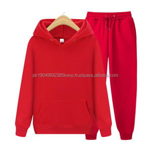 Chándal de Forro Polar de Algodón 100% de Alta Calidad Personalizado, Nuevo Chándal de Dos Piezas de Color Sólido Informal y Moderno para Hombre - Product Image 2