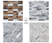 Tapis et tapis tendance chauds cheveux en ligne sur tapis en cuir de vachette tapis indiens tapis brodés artisanaux pour salon hôtel