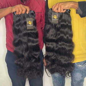 Les vendeurs de cheveux humains indiens et cambodgiens bruts vierges de haute qualité lâchent le style de vague profonde; Suppléments de cheveux bouclés droits - Product Image 6