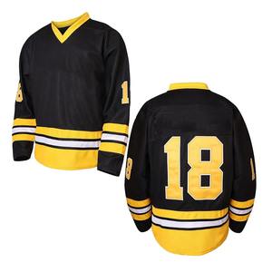 Venta superior uniforme de hockey sobre hielo en blanco de alta calidad al por mayor diseño personalizado Jersey de hockey sobre hielo sublimación impresa equipo Jersey de hockey - Product Image 4