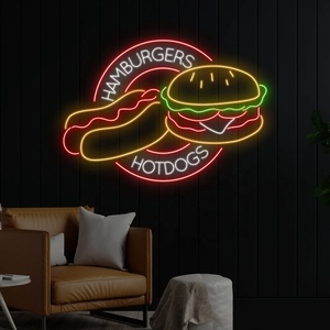 Letrero <span class=keywords><strong>de</strong></span> Neón LED Personalizado para Restaurante <span class=keywords><strong>de</strong></span> Comida Rápida, Diseño <span class=keywords><strong>de</strong></span> Logotipo Comercial, Letrero <span class=keywords><strong>de</strong></span> Neón LED para <span class=keywords><strong>Tacos</strong></span> y Hamburguesas para Publicidad en Tiendas - Product Image 3