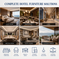 Vantel Luxus-Hotelmöbel für Gewerbe mit Lobby-Empfangssofa, Loungesessel, Couchtisch, Maßgeschneiderte Lösungen