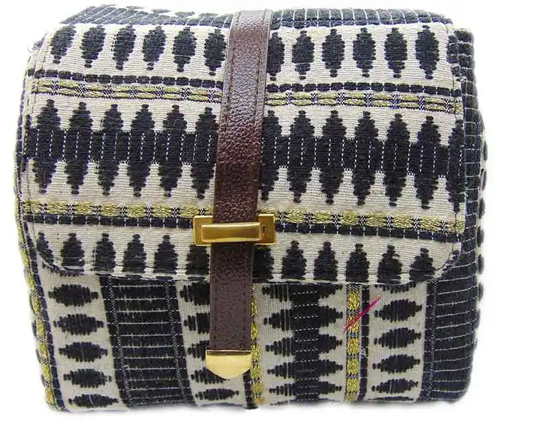 Borsa a tracolla da donna in pelle di canapa stile tessuto jacquard all'ingrosso borsa a tracolla da donna in pelle di canapa