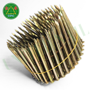 Clavos de bobina de vástago liso de 2 pulgadas con revestimiento amarillo para la fabricación de palés con vástago liso, el mejor precio de Direct Vietnam - Product Image 1