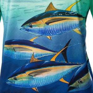 Camisetas de Pesca de Secado Rápido para Hombre con Logotipo Personalizado al por Mayor, Mangas Largas, Atléticas, para Entrenamiento, Pesca al Aire Libre, Lona Sólida - Product Image 2