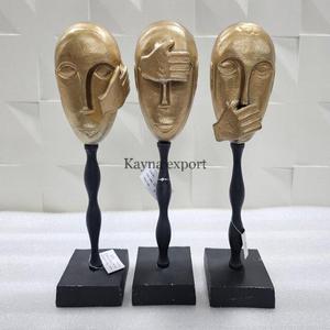 Sculpture de moulage en métal en aluminium de conception scandinave de haute qualité motif de vie morte artefact décoratif de bureau et de chambre - Product Image 6