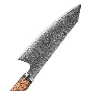 Venta al por mayor pedidos a granel personalizados OEM ODM servicio hoja afilada cortador de acero de Damasco cuchillo de cocina ambidiestro duradero hecho a mano - Product Image 3