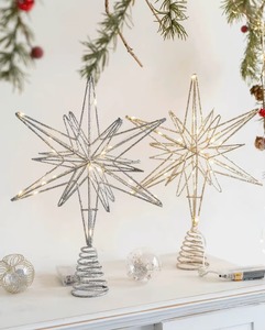 Adorno colgante de árbol de Navidad de hierro y Metal con forma de estrella brillante de alta calidad de la India a precio razonable regalos de inauguración de la casa - Product Image 6