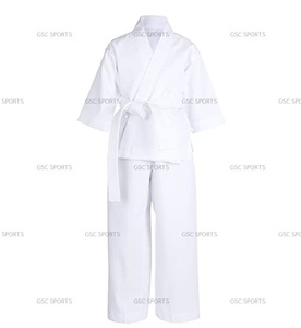 ชุดเครื่องแบบคาราเต้สีขาวชุดฝึกศิลปะการต่อสู้ทำจากผ้าฝ้ายน้ำหนักเบาพร้อมบริการ OEM ออกแบบแบรนด์ - Product Image 3