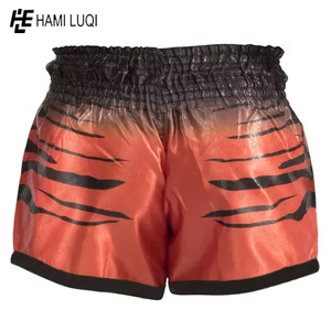 กางเกงขาสั้นสำหรับผู้ชายกางเกงขาสั้นมวยไทยแบบปรับแต่งได้ - Product Image 6