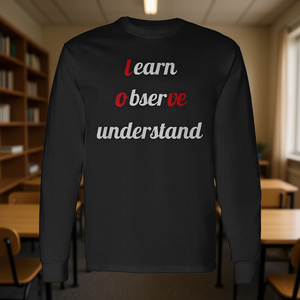 Camiseta de Manga Larga Promocional: Aprende, Observa, Entiende - Product Image 3