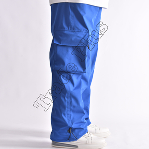 Pantalon de neige bleu pour homme 2026, imperméable et coupe-vent, avec doublure polaire, poches zippées et taille ajustable par cordon de serrage - Product Image 2
