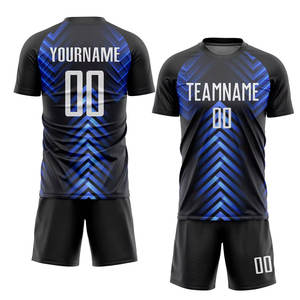 Vente en gros d'usine de maillots de football bon marché de haute qualité uniformes de football en polyester Service OEM vêtements de football rétro - Product Image 2