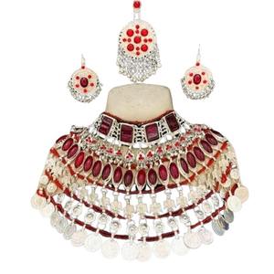 Conjunto de joyería de acero inoxidable afgano Kuchi hecho a mano nuevo diseño moda afgana para compromiso de boda precios de diferentes grados - Product Image 1