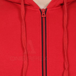 Fleece French Terry Heavyweight 100% Cotton Full Zip up Hoodie Fabricantes Streetwear Recortada Zip up Hoodie para hombres - Product Image 6