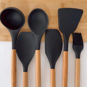 DURABLE Natural <b>Cooking</b> Spoon for Best <b>Tools</b> Resin Wooden Best with and Holder Kitchen Utensils with Natural <b>Cooking</b> Spoon - Product Image 3