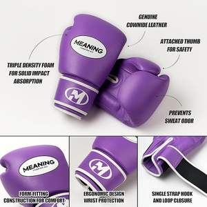 Guantes de Boxeo Muay Thai de Alta Calidad con Logotipo Personalizado, Guantes de Boxeo Profesionales de Piel Sintética para Entrenamiento de MMA - Product Image 5