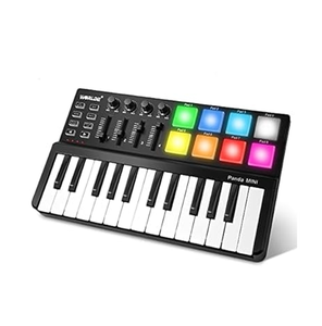 Controlador MIDI Personalizable, Teclado MIDI USB Profesional de 61 Teclas con Aftertouch y Pads Retroiluminados RGB - Product Image 3