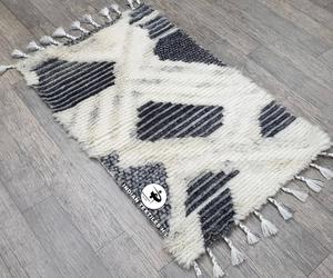 Alfombras anudadas a mano de lana bereber marroquí personalizadas al por mayor, alfombras de área hechas a mano de India para sala de estar de Textiles indios H/L - Product Image 6