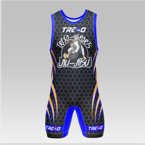 Combinaison de lutte pour hommes en sublimation, arts martiaux, extensible, respirante, design personnalisé, vente en gros, combinaison de lutte, justaucorps de lutte - Product Image 4